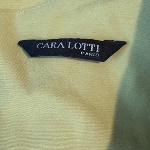 Cara Lotti Paris Green Shift Dress Size 8 Sleeveless Lime Sheath Career Work - Picture 6 of 8